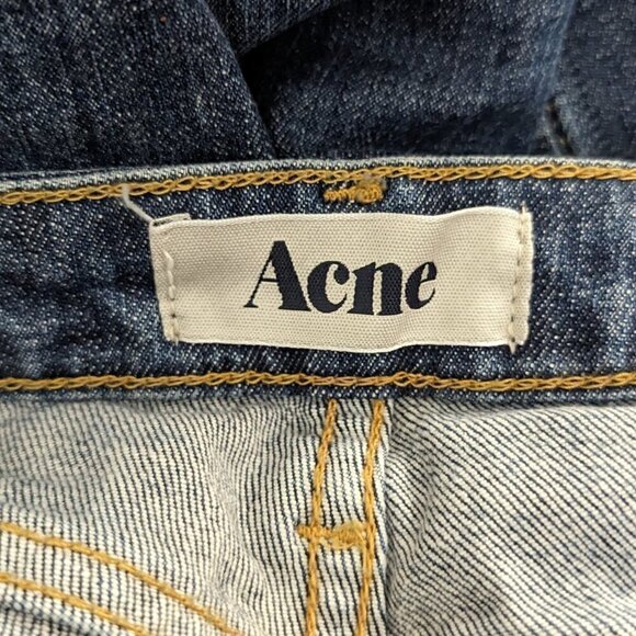 ACNE Jeans Kex Le Blue Straight Leg Skinny 28 - Picture 7 of 9